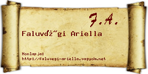Faluvégi Ariella névjegykártya